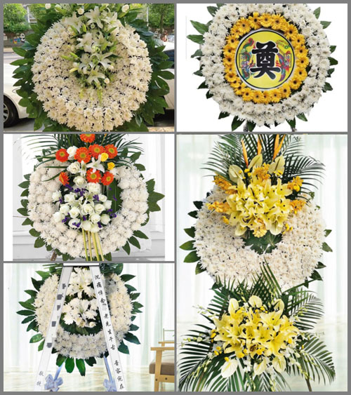 山西运城盐湖区上郭乡中陈村花圈速递